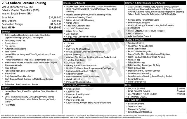 2024 Subaru Forester Touring