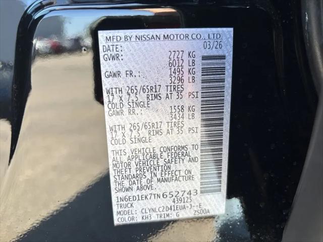 2026 Nissan Frontier Crew Cab SV 4x4
