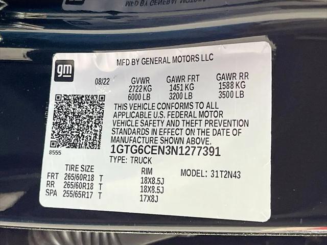 2022 GMC Canyon 4WD Crew Cab Short Box Elevation