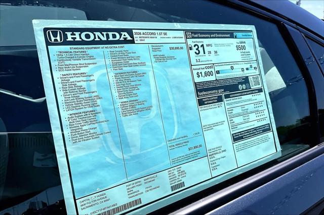 2026 Honda Accord Sedan SE