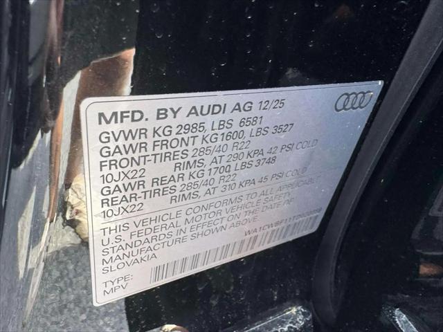 2026 Audi SQ8 Prestige TFSI quattro Tiptronic