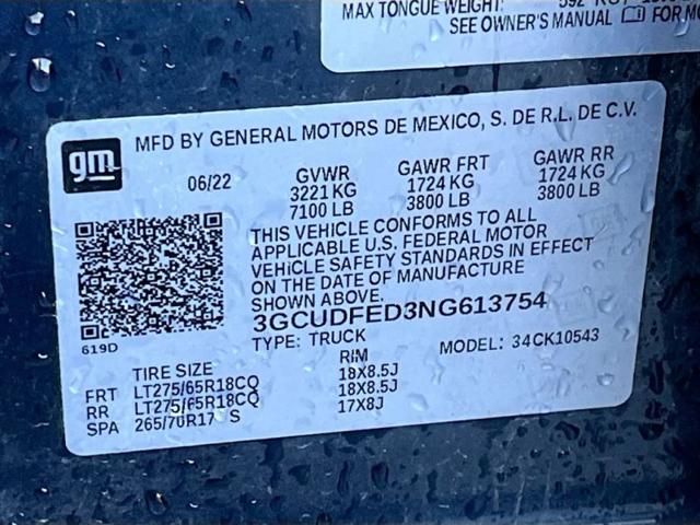2022 Chevrolet Silverado 1500 4WD Crew Cab Short Bed LT Trail Boss