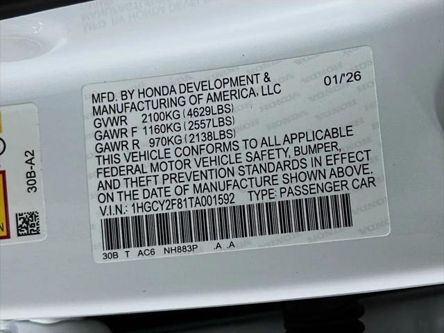 2026 Honda Accord Sedan Touring