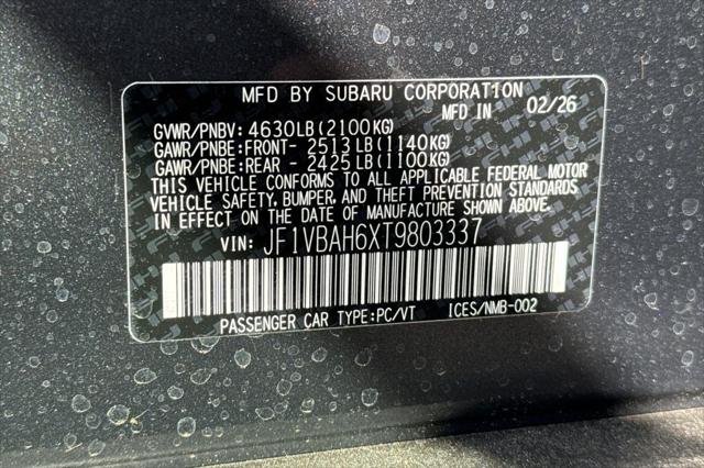 2026 Subaru WRX Premium