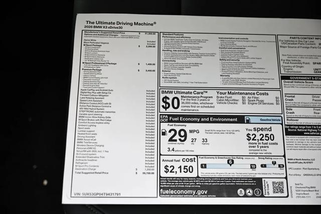 2026 BMW X3 30 xDrive
