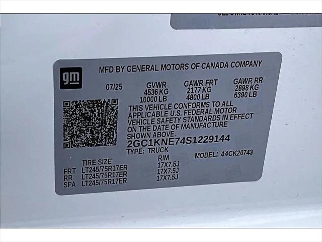 2025 Chevrolet Silverado 2500HD 4WD Crew Cab Standard Bed LT
