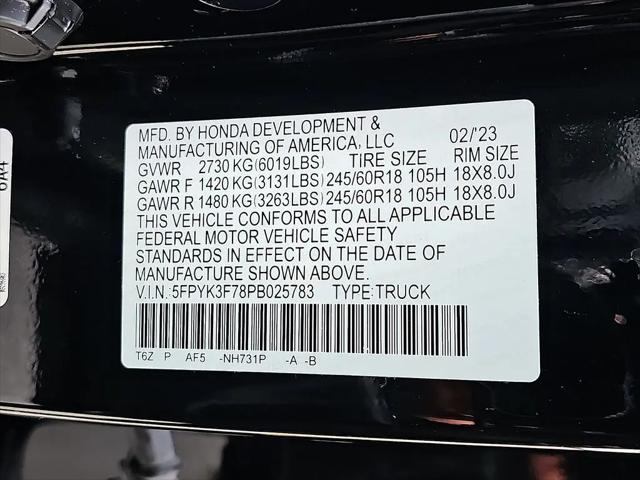 2023 Honda Ridgeline RTL-E
