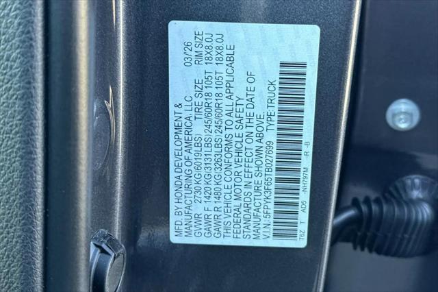 2026 Honda Ridgeline TrailSport
