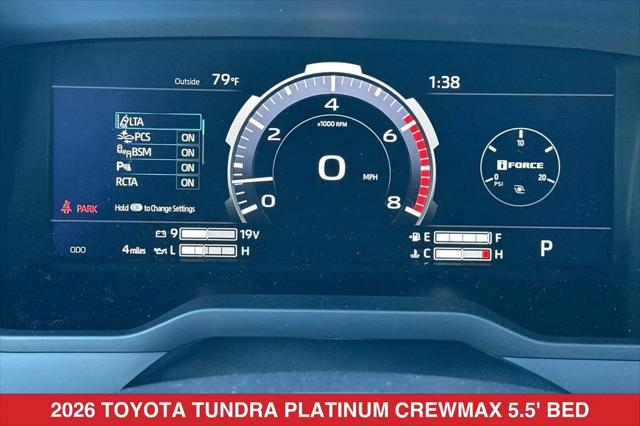 2026 Toyota Tundra Platinum CrewMax 5.5' Bed