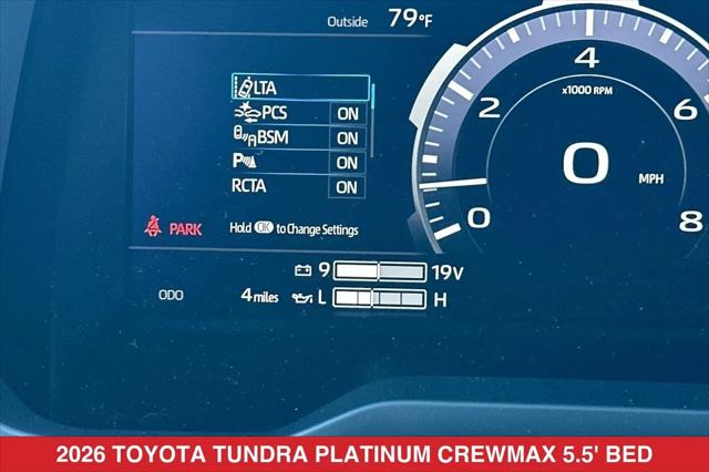 2026 Toyota Tundra Platinum CrewMax 5.5' Bed