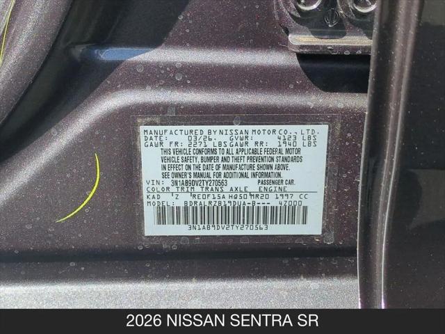 2026 Nissan Sentra SR