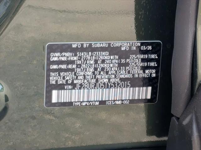 2026 Subaru Outback Touring XT