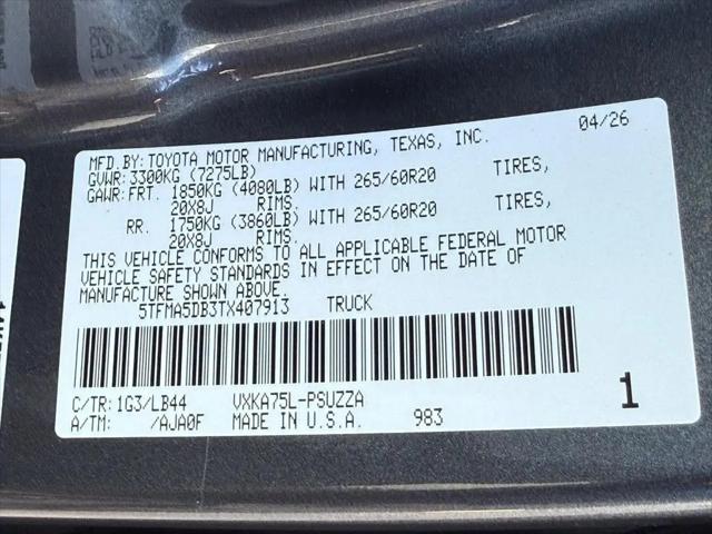 2026 Toyota Tundra 1794 Edition CrewMax 5.5' Bed