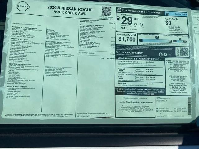 2026 Nissan Rogue Rock Creek