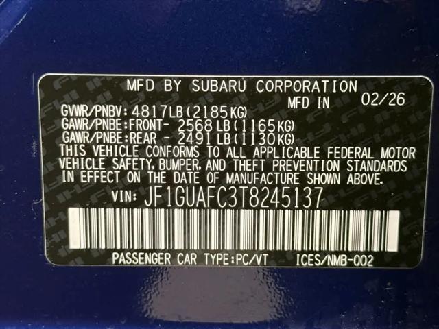 2026 Subaru Impreza Sport