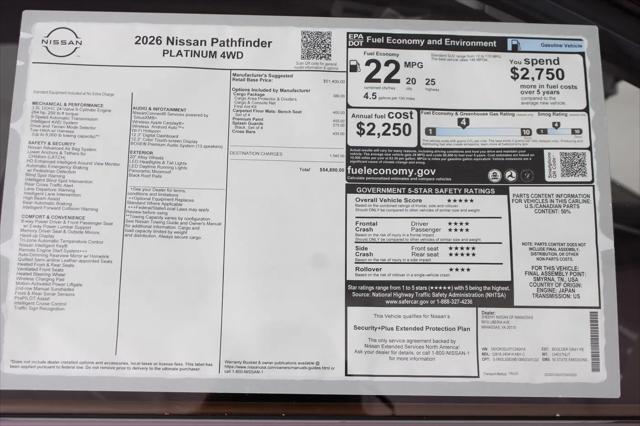2026 Nissan Pathfinder Platinum