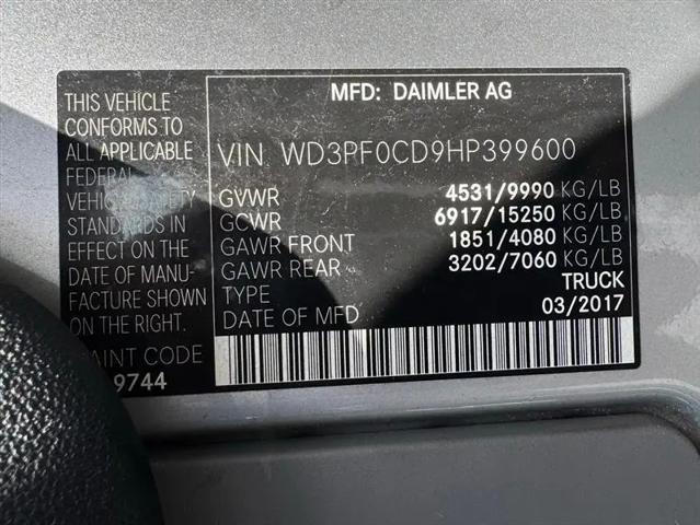 2017 Mercedes-Benz Sprinter 3500 Standard Roof V6