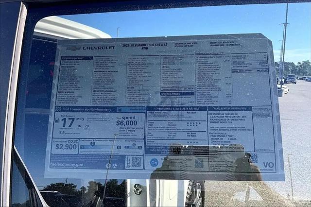 2026 Chevrolet Silverado 1500 4WD Crew Cab Standard Bed LT