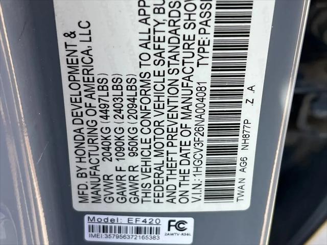 2022 Honda Accord Hybrid Sport