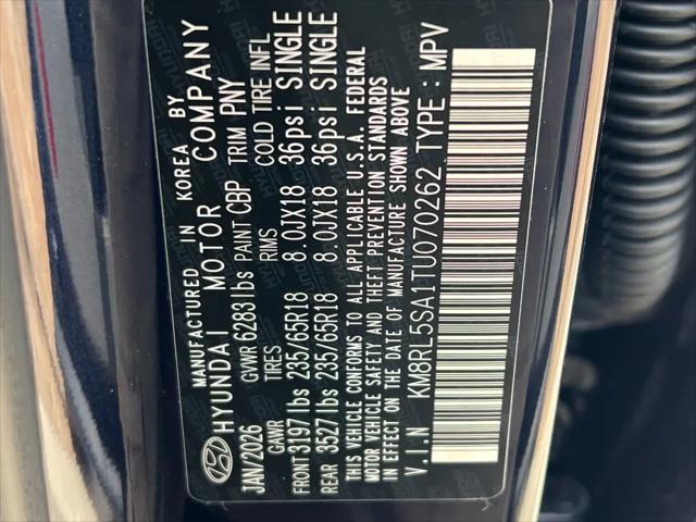 2026 Hyundai Palisade Hybrid Blue SEL 8P