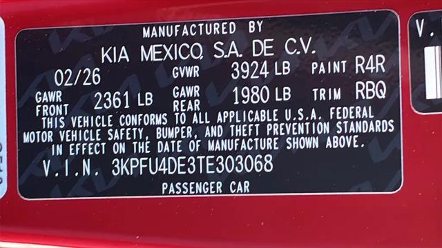 2026 Kia K4 EX