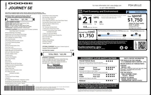 2017 Dodge Journey SE