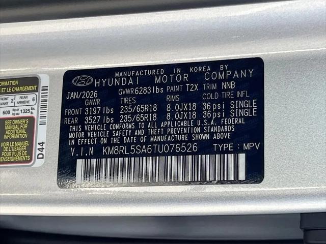 2026 Hyundai Palisade Hybrid Blue SEL 8P