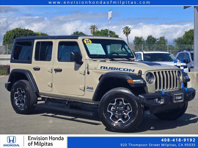 2022 Jeep Wrangler 4xe Unlimited Rubicon 4x4 for sale in Milpitas, CA