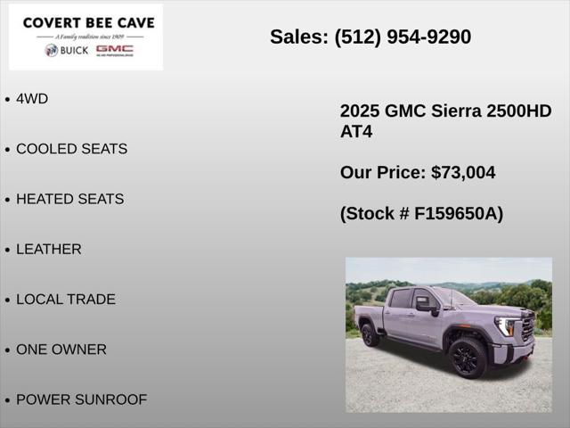 2025 GMC Sierra 2500HD 4WD Crew Cab Standard Bed AT4