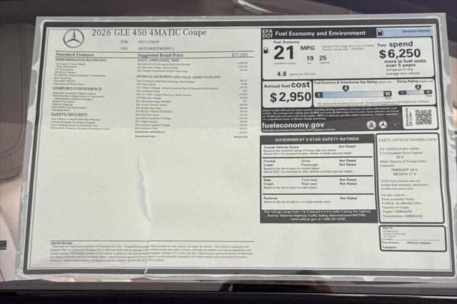 2026 Mercedes-Benz GLE 450 4MATIC