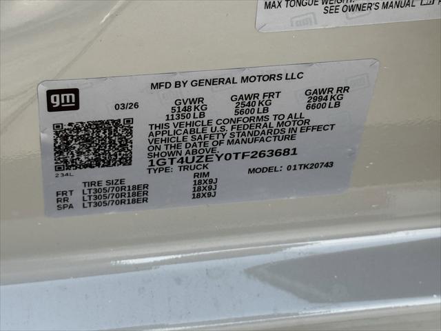 2026 GMC Sierra 2500HD Crew Cab, Standard Bed, AT4X, 4WD