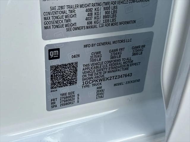 2026 Chevrolet Silverado 1500 4WD Crew Cab Standard Bed RST