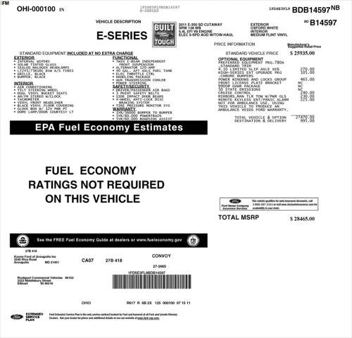 2011 Ford E-350 Cutaway E-350