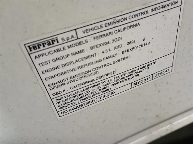 2011 Ferrari California Standard