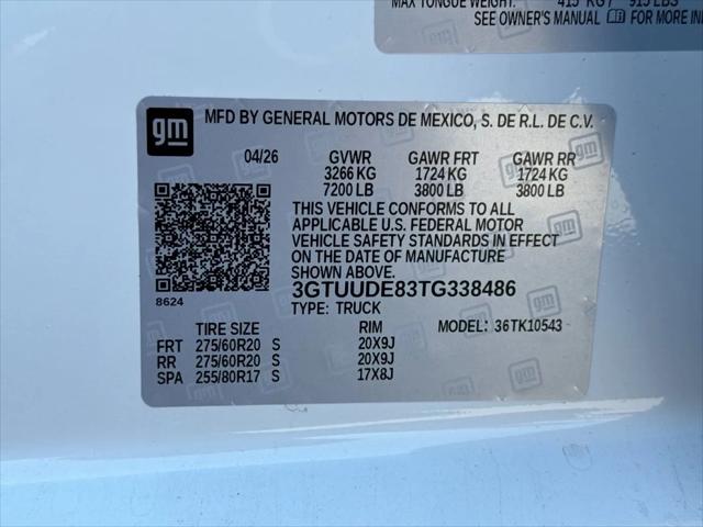 2026 GMC Sierra 1500 Crew Cab, Short Bed, SLT, 4WD