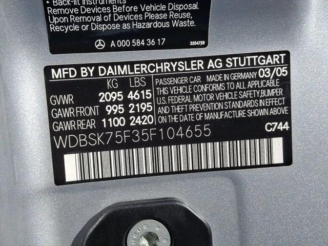 2005 Mercedes-Benz 500 SL 500