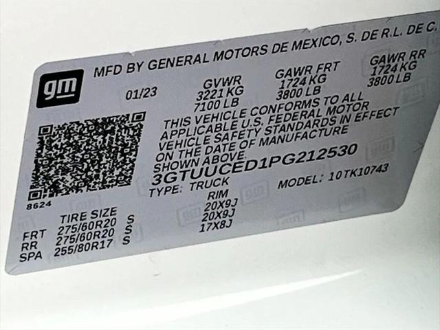 2023 GMC Sierra 1500 4WD Crew Cab Standard Box Elevation