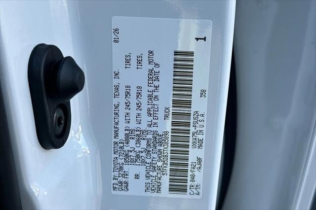 2026 Toyota Tundra SR CrewMax 5.5' Bed