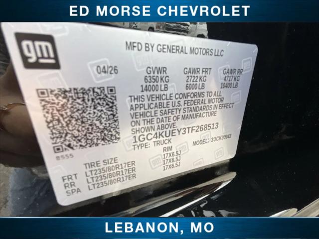 2026 Chevrolet Silverado 3500HD Crew Cab, Long Bed, LTZ Dual Rear Wheel, RWD