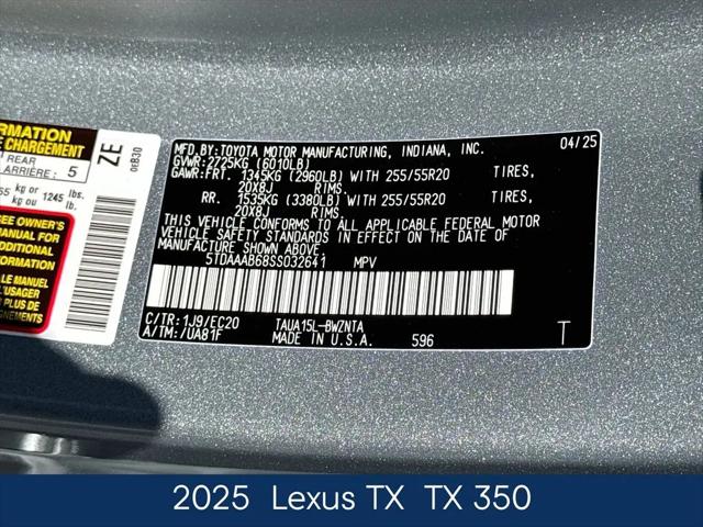 2025 Lexus TX 350 TX 350