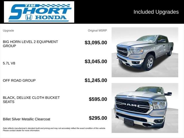2023 Ram 1500 Big Horn Crew Cab 4x4 57 Box