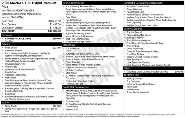 2026 Mazda CX-50 Hybrid Premium Plus