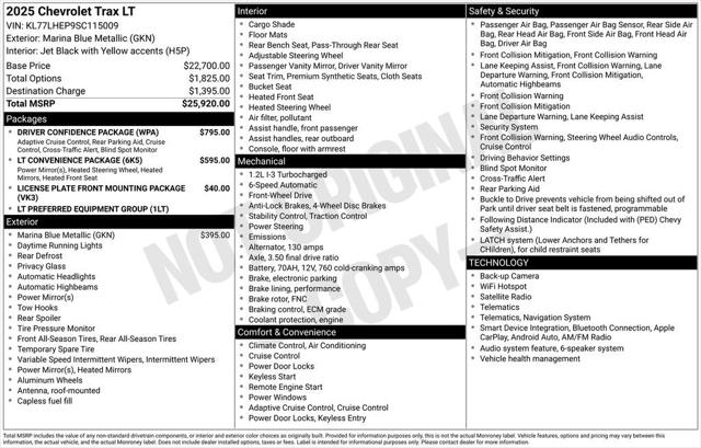 2025 Chevrolet Trax FWD LT