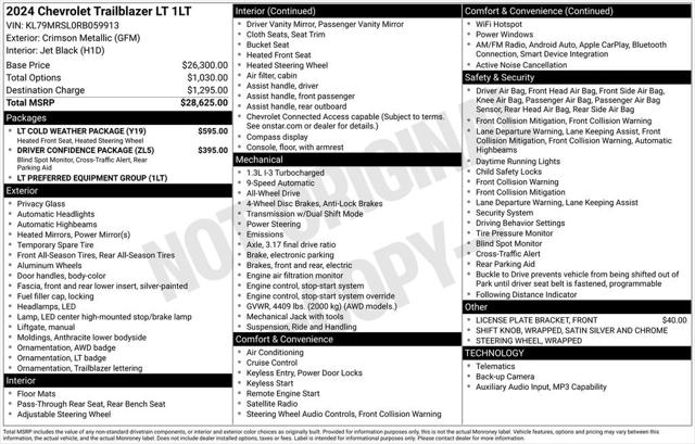 2024 Chevrolet Trailblazer AWD LT