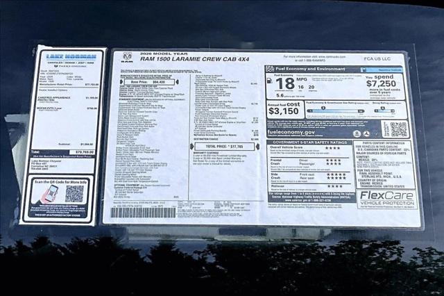 New 2026 Bright White Clear-Coat Exterior Paint RAM LARAMIE image 37