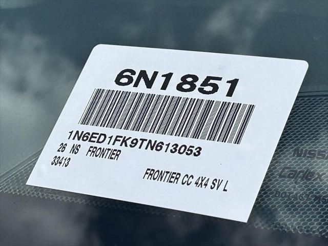 2026 Nissan Frontier Crew Cab Long Bed SV 4x4