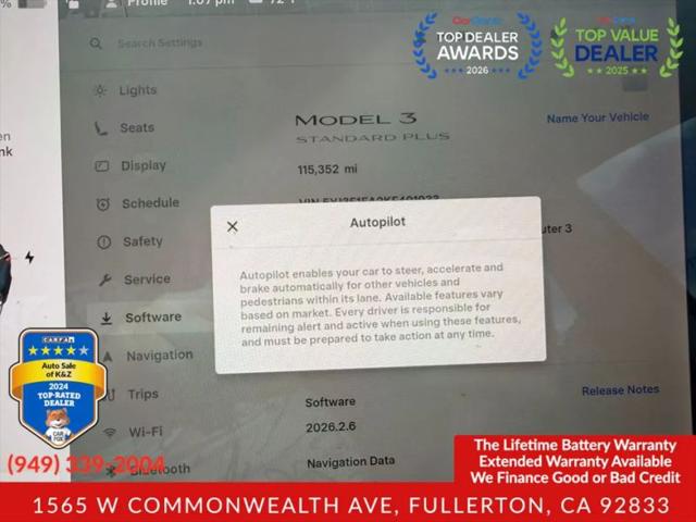 2019 Tesla Model 3 Standard Range Plus