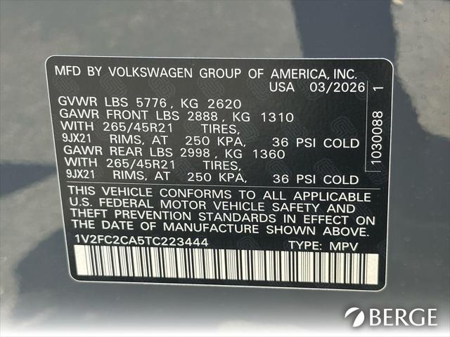 2026 Volkswagen Atlas Cross Sport SEL Premium R-Line