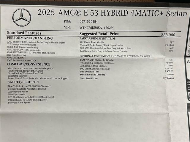 2025 Mercedes-Benz AMG E 53 E AMG E 53 E