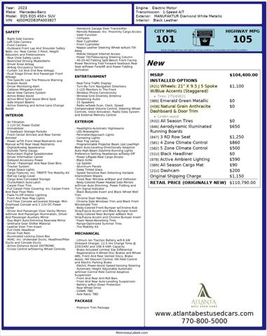 2023 Mercedes-Benz EQS 450+ EQS 450+